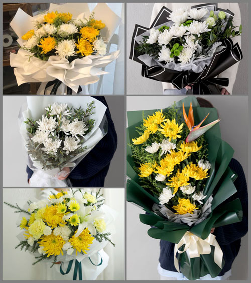 陕西渭南市富平县梅家坪镇白事花束代送